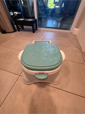 Fisher-Price Aqua and White Combo training potty